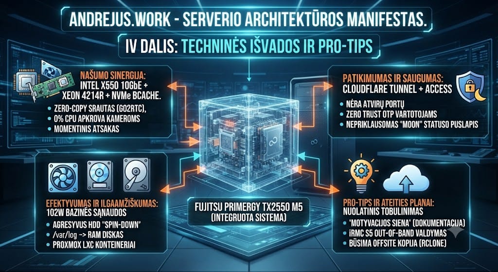 IV DALIS: TECHNINĖS IŠVADOS IR PRO-TIPS